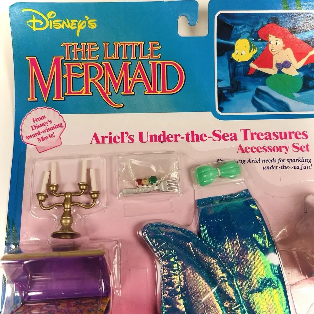 VTG Disney Little Mermaid ARIEL’S UNDER THE SEA TREASURES Accessory Set Tyco NOS